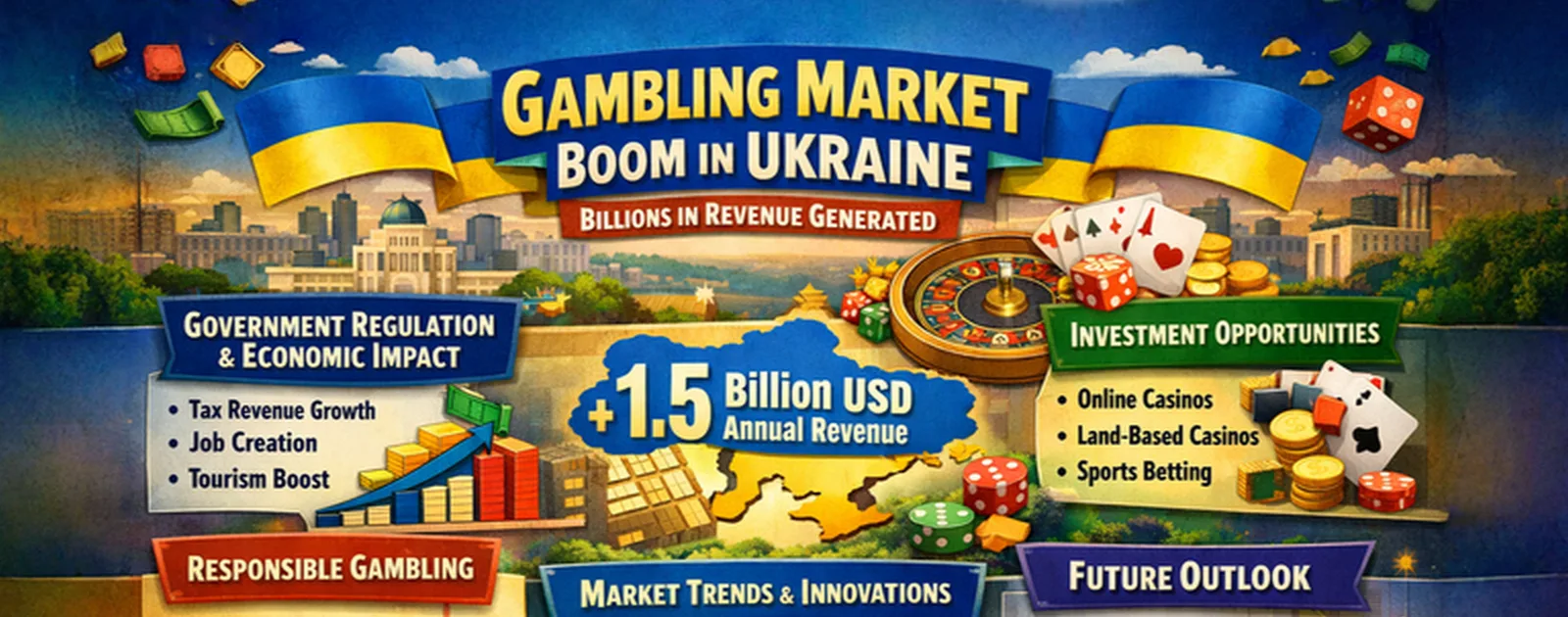 Over 45 billion hryvnia earned in less than a year: what is happening in the gambling market in Ukraine
