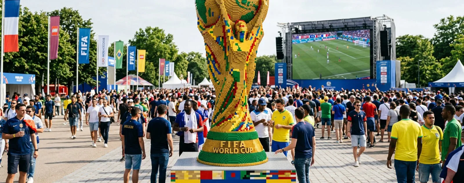 У Парижі відкрили першу LEGO Fan Zone до чемпіонату світу-2026