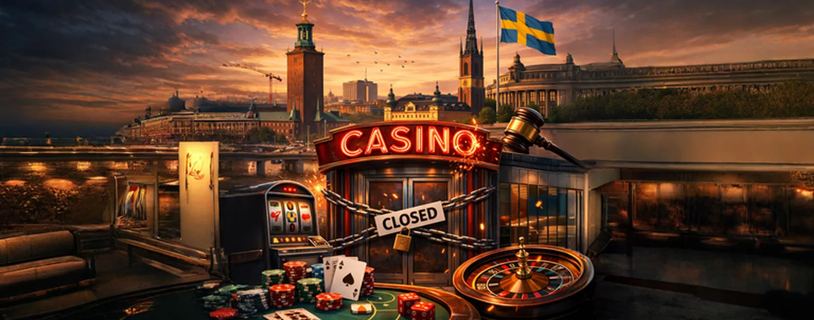 Sweden finally abandons land-based casinos: what will change from 2026